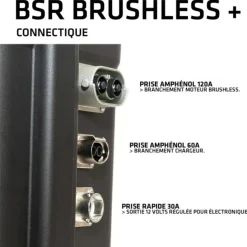 Batterie Lithium BSR Brushless+ LifePO4 Gen3 et Chargeur Etanche