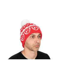 Bonnet Fox Rage Red & White Bobble Hat