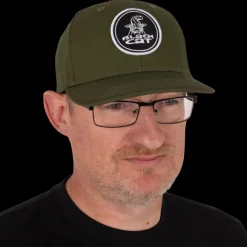 Casquette Black Cat Green Flat Peak Cap