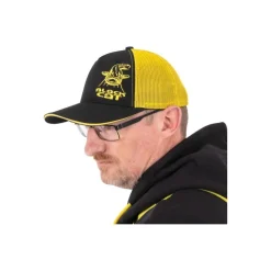 Casquette Black Cat Trucker Cap Noire et Jaune