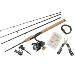 Combo Spinning Abu Garcia Diplomat Wilderness Survival 4PC