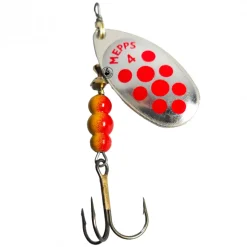 Cuiller Mepps Aglia Points Rouges Argent