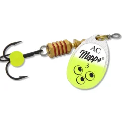 Cuiller Mepps Aglia-E Brite Argent Chartreuse