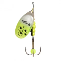 Cuiller Mepps Aglia-E Brite Argent Chartreuse