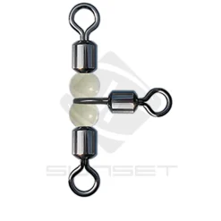 Emerillon Rotatif Sunset Triple Rolling W/ Beads ST-S-1027