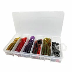 Kit Leurres souples Savage Gear Rib Worm 60 pieces