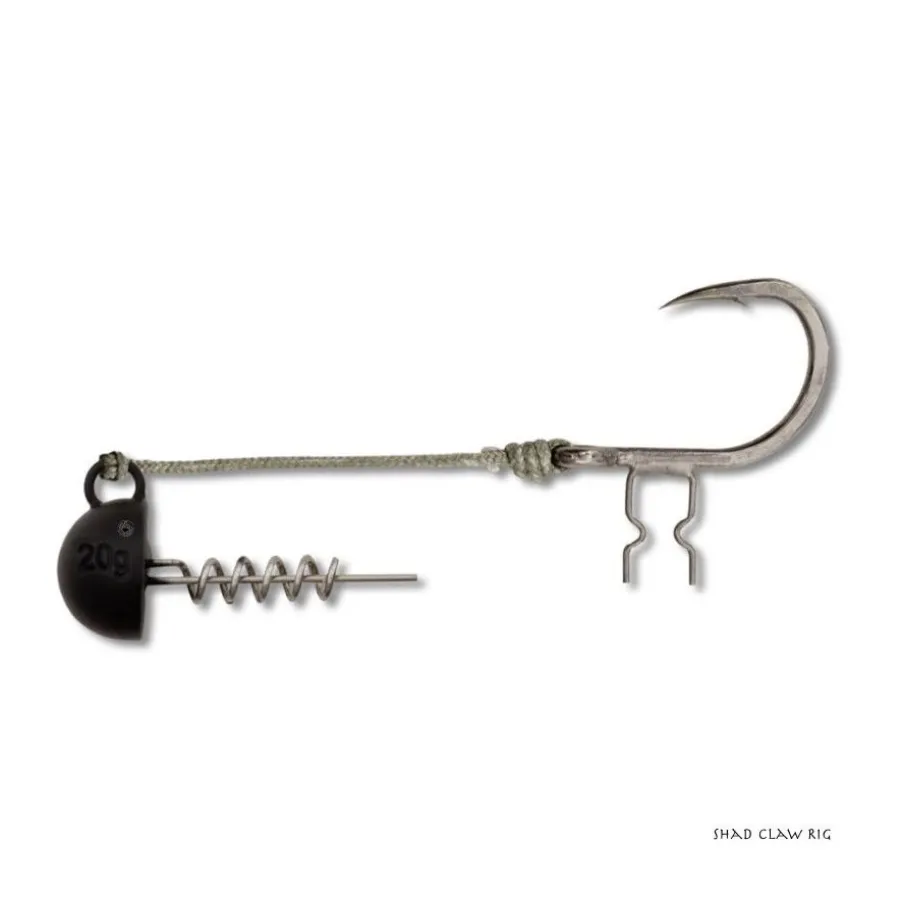 Montage Black Cat Shad Claw Rig