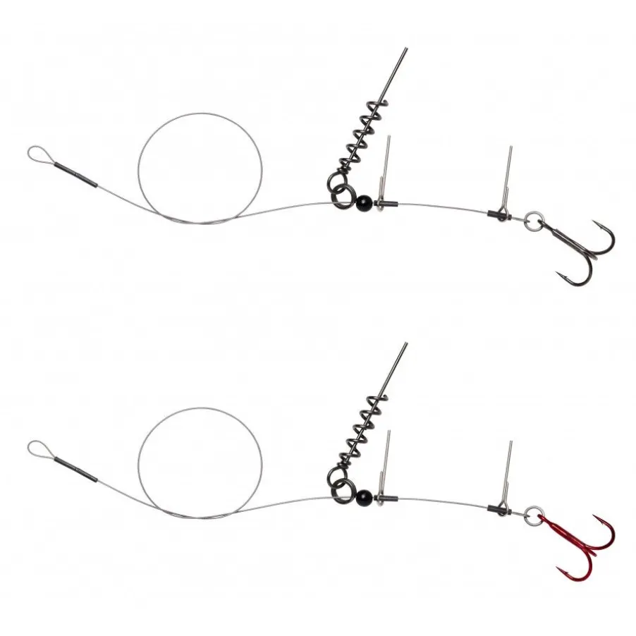 Montage Savage Gear Linethru Corkscrew Rig