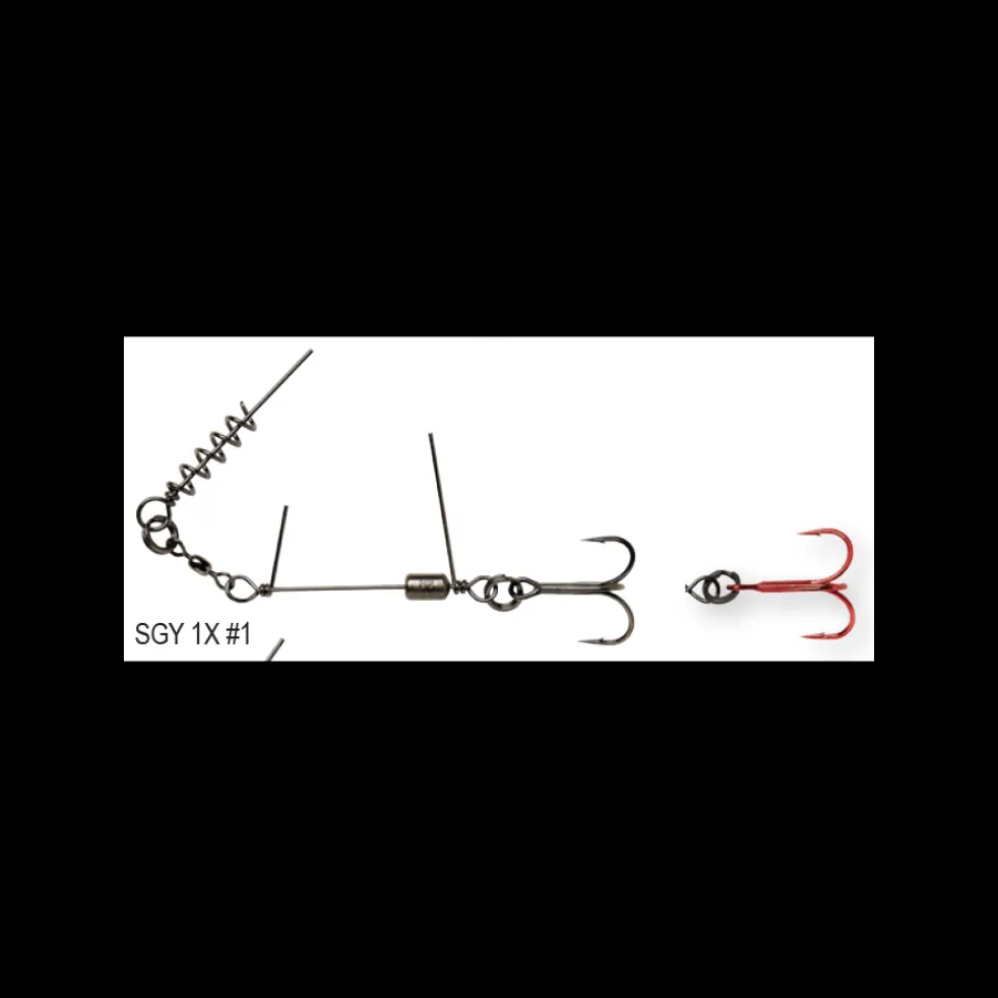 Montage Savage Gear SS Corkscrew Stinger 3G Red