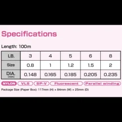 Nylon Varivas Super Trout Advance Twitch Master Marking 100m