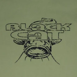 Tee Shirt Black Cat Military