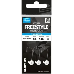 Tete Plombee Spro FreeStyle Tungsten Micro Jig Glow