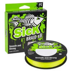 Tresse Berkley Sick Braid Hi-Vis Yellow 300m