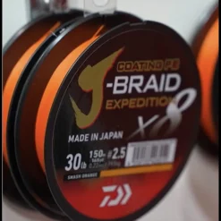 Tresse Daiwa J-Braid Exp X8 Smash Orange 300m