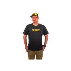 T-Shirt Black Cat Logo Black