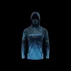 T-Shirt UV Hooded Hot Spot Design Ocean Performance Bathymetry